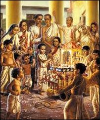 During his childhood, Abhay Charan would celebrate his own small Ratha Yatra.