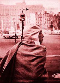 Srila Prabhupada in the early days in New-York City.