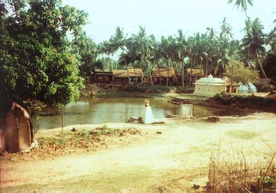 The sacred pond where Lord Sivaji and Devi Parvathi were engaged in water sport activities.