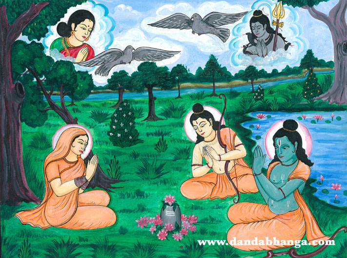The Supreme Lord Sri Ramachandra glorified His Supreme devotee, Lord Sivaji, by establishing his Lingam and naming it Kapatesvara Mahadev.