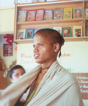 Kamala Khanta Das, the pujari of Lord Jagannath.