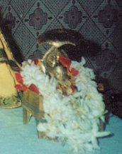 The Deity of Ladu Gopal.