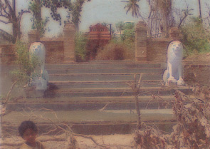 The entrance to the temple of Sri Sri Radhavinod Bihari.