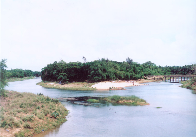 View of Dandabhanga Dham from the west.