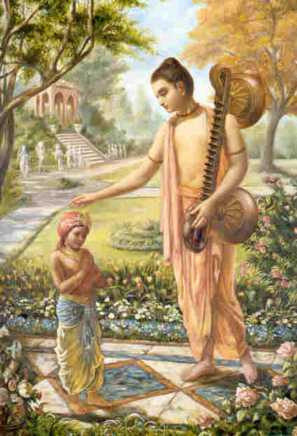 Srila Narada Muni and Dhruva Maharaja.